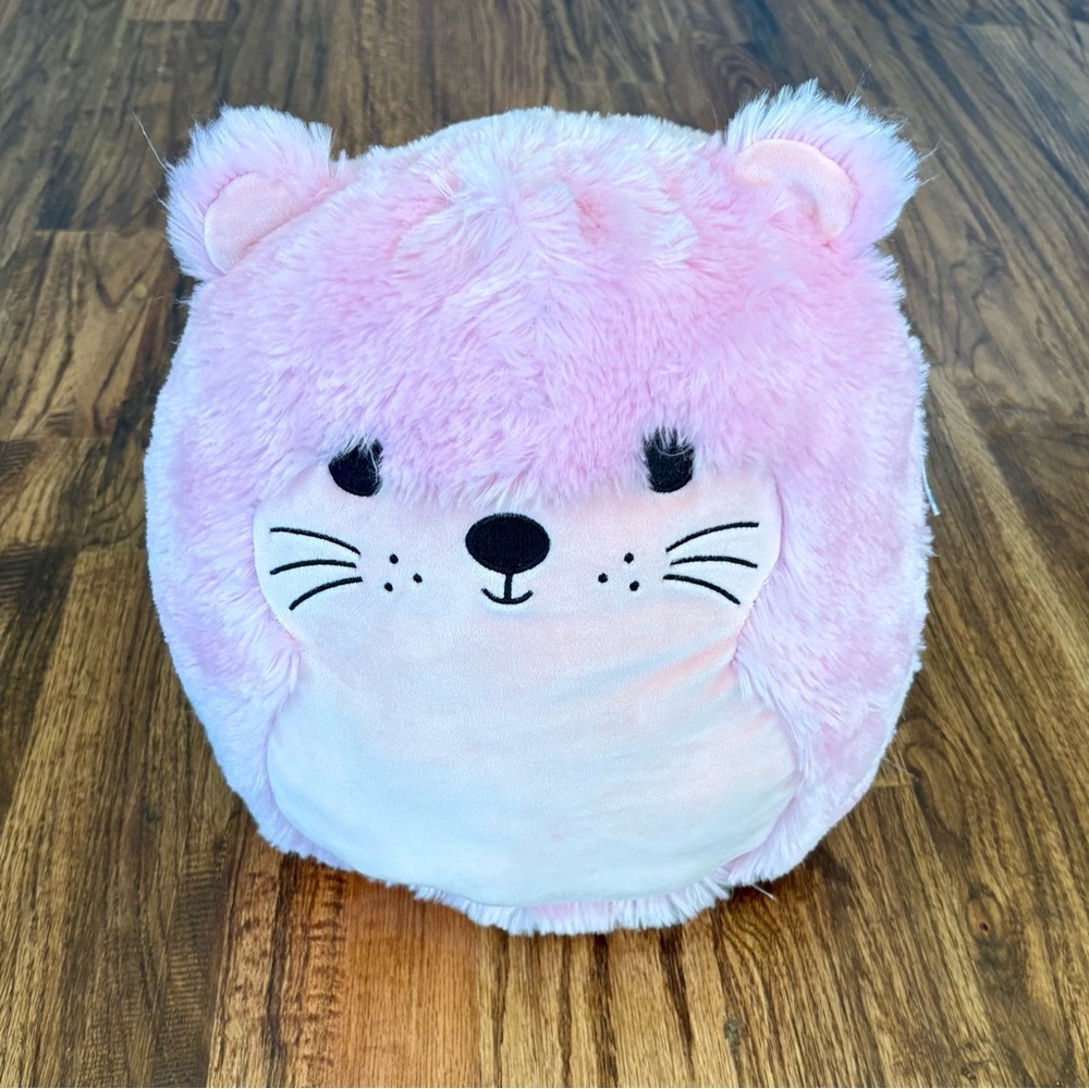 Anu Squishmallow large 12” pink Sea Otter Fuzz A Mallows, rare 2022 NWT